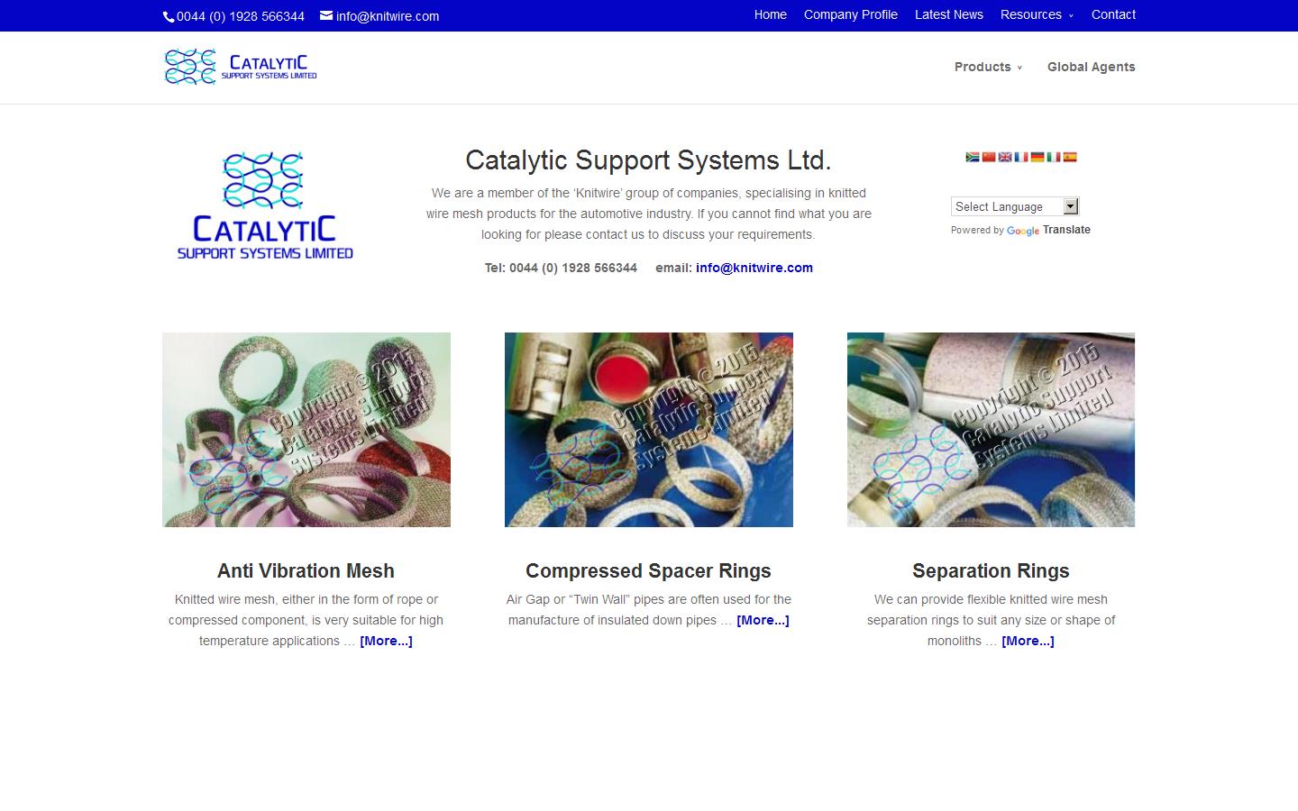 Catalytic Support Systems Ltd Website