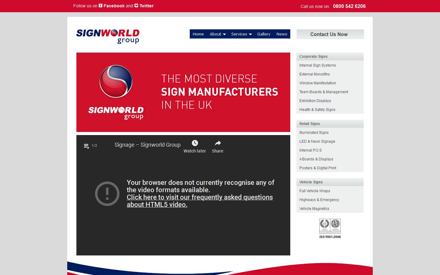 Signworld Group Website