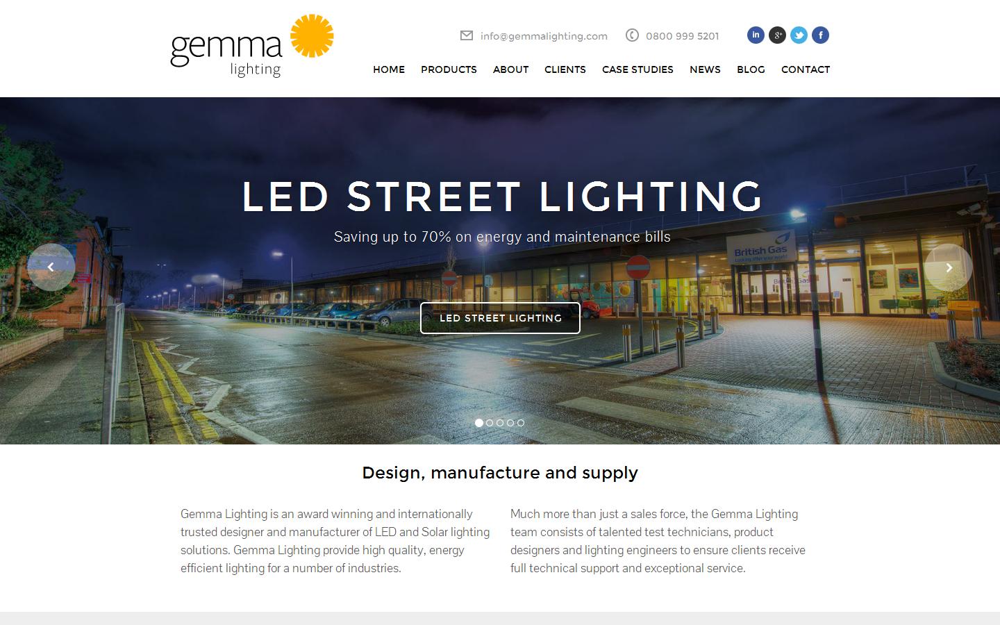 Gemma Lighting Ltd Website