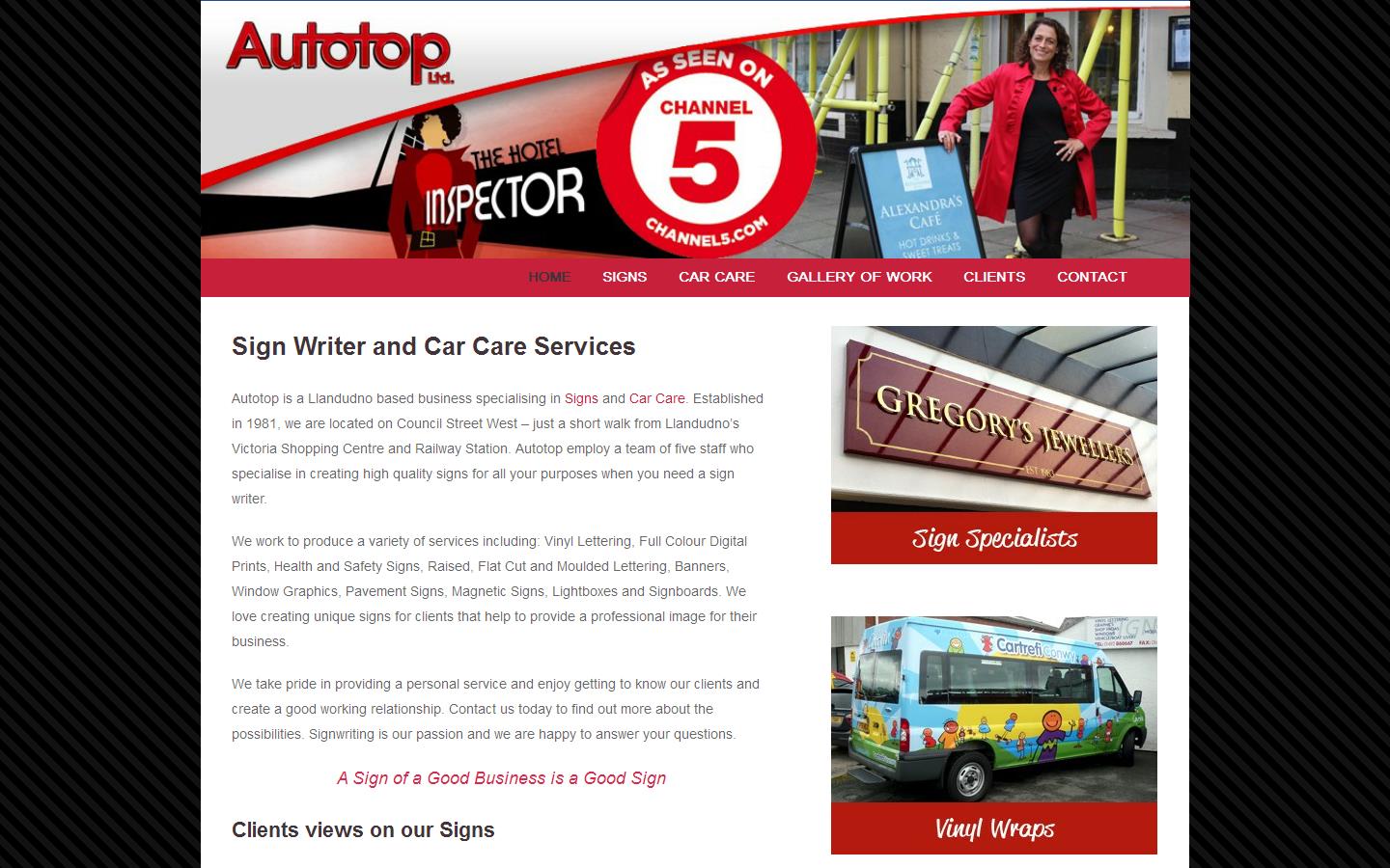 Autotop Ltd Website