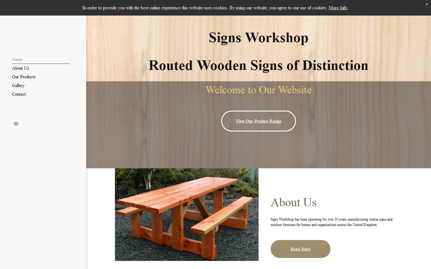 Signs Workshop Website