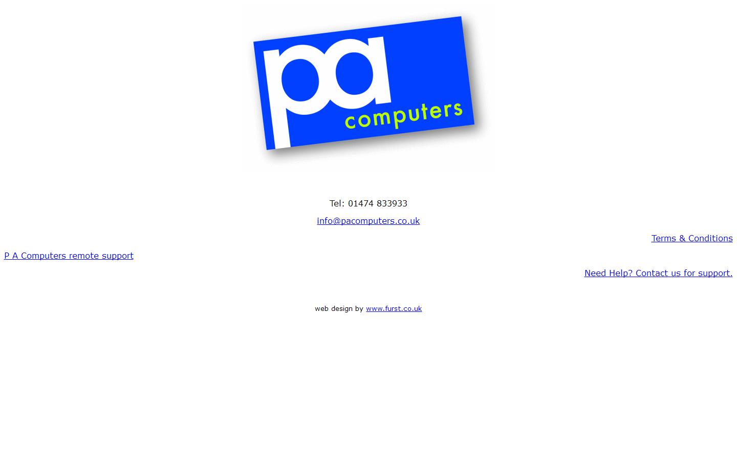 P A Computers Website