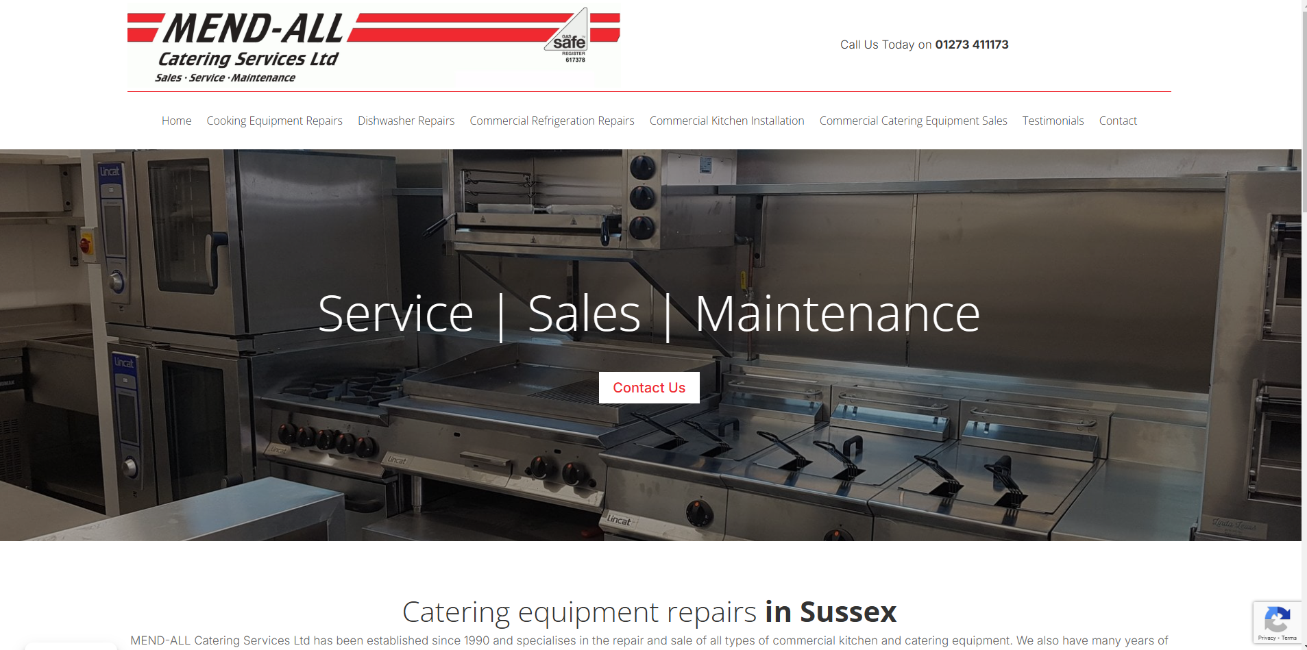 Mend All Catering Services Ltd Website