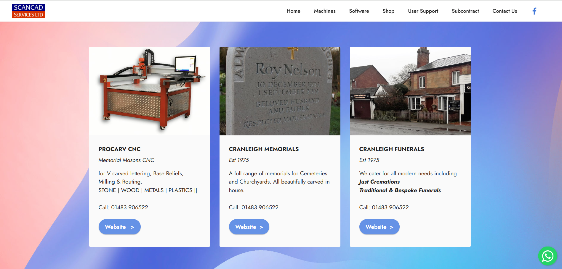 Scancad Services Ltd Website