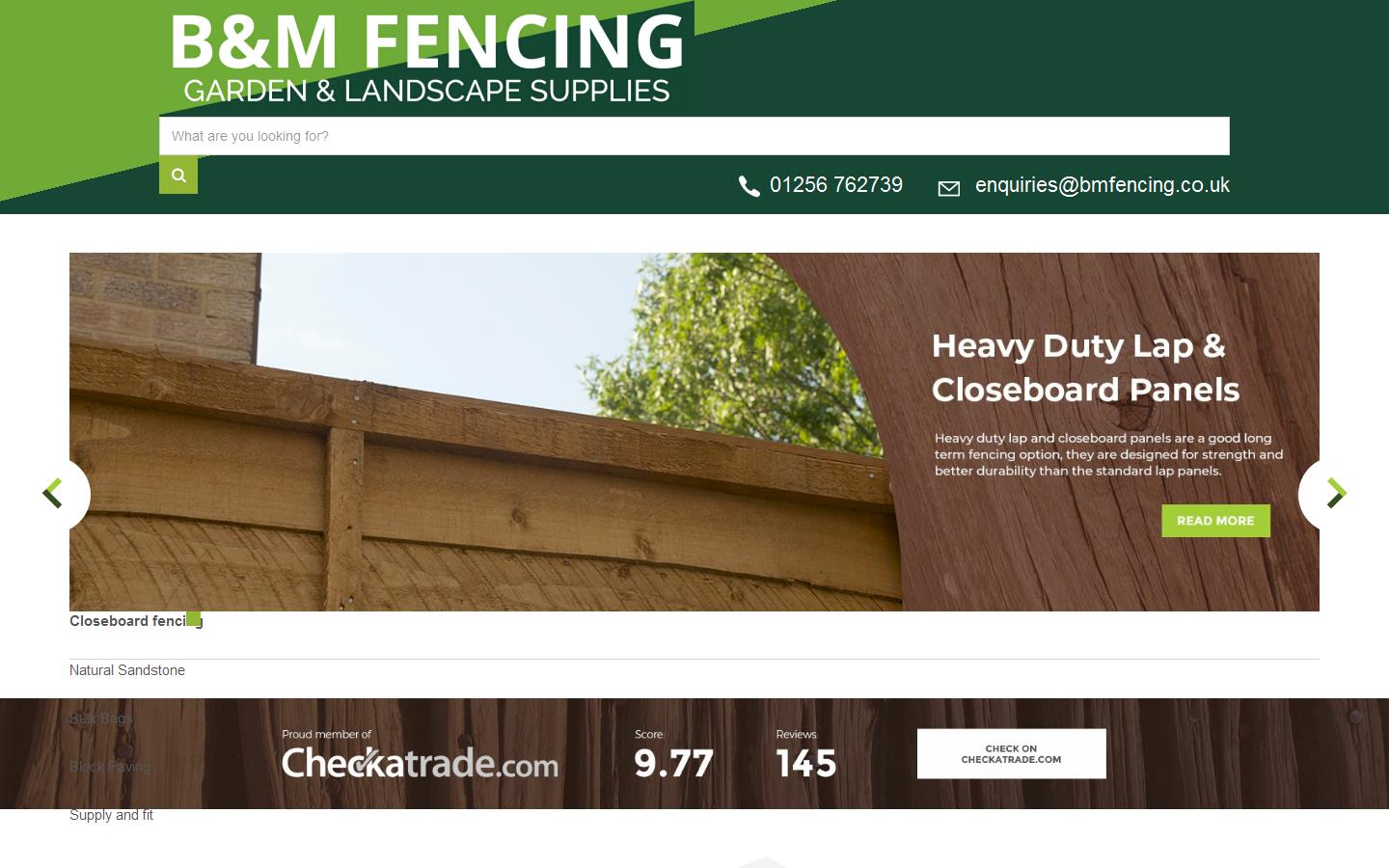 B & M Fencing Website