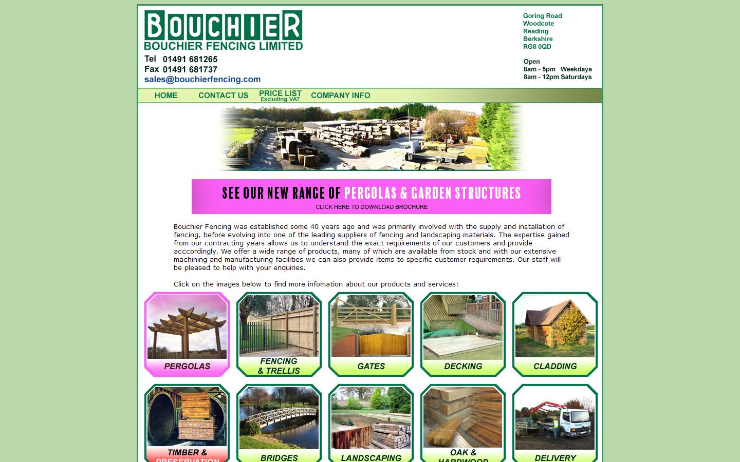 Bouchier Fencing Ltd Website