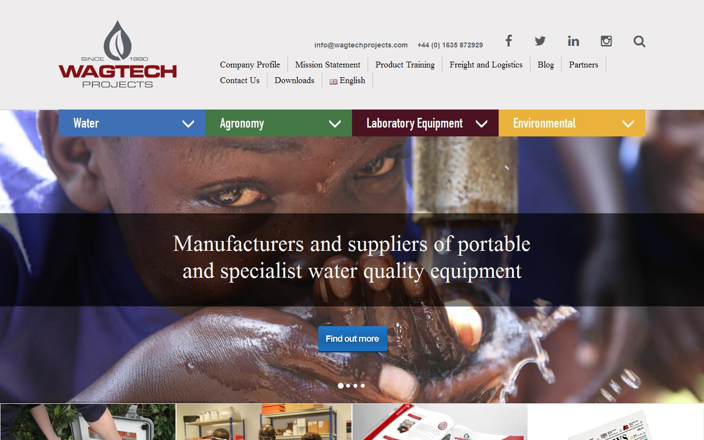 Wagtech Projects Ltd Website