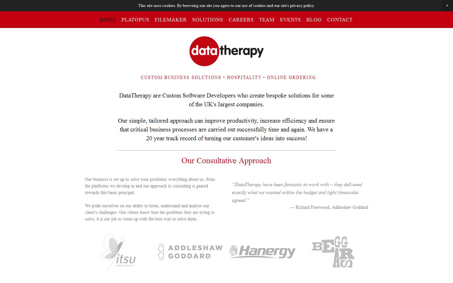 Data Therapy Website