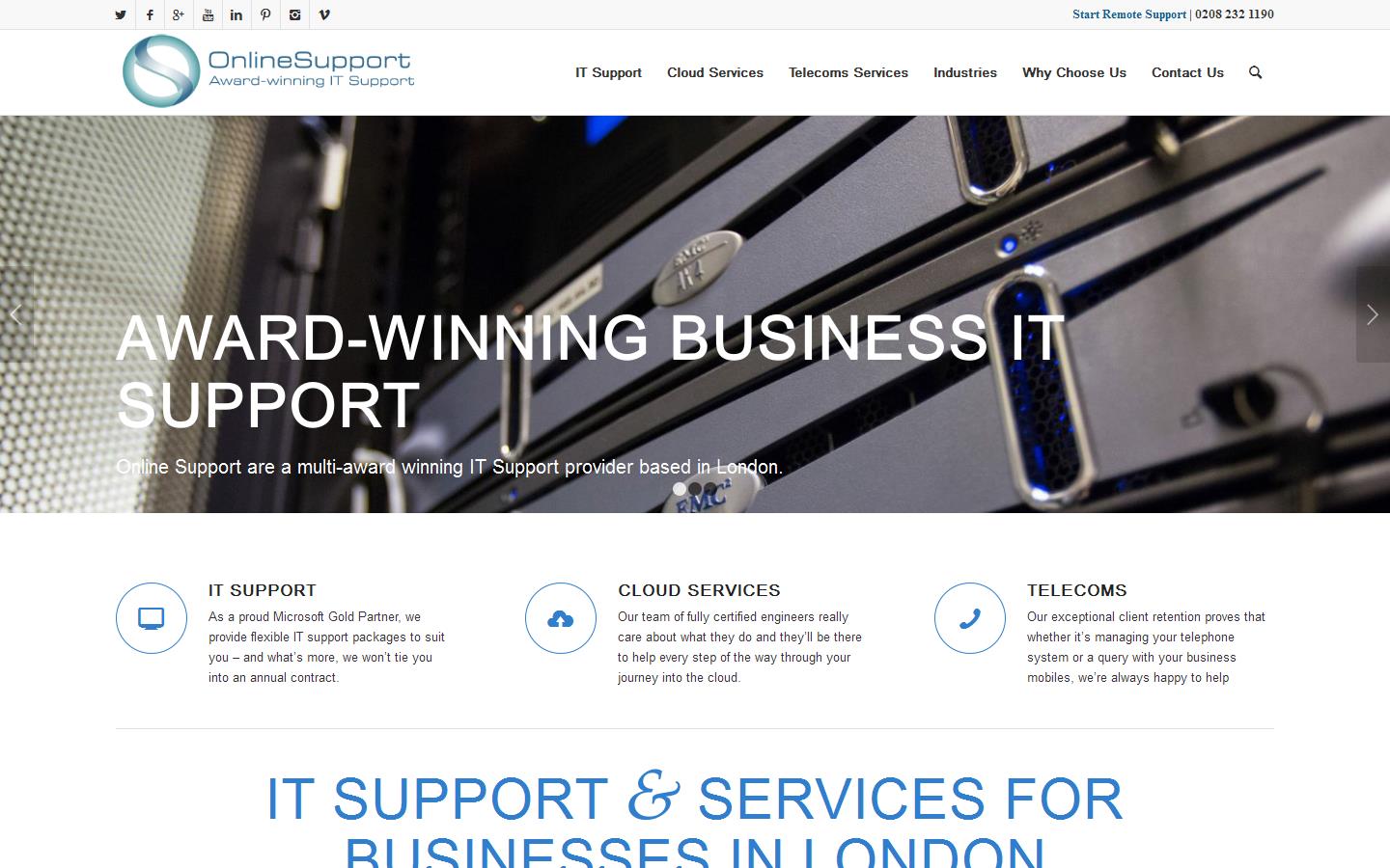 Online Support Website