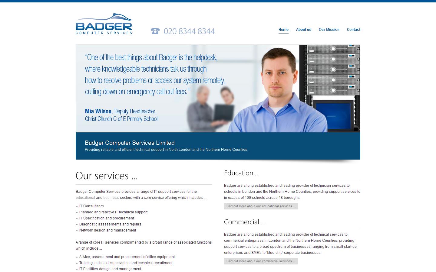 Badger Computer Services Website