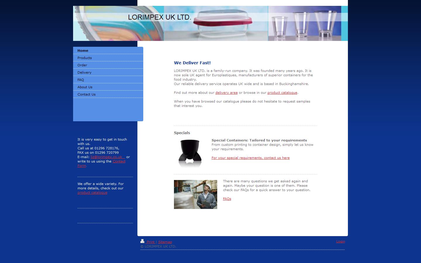 Lorimpex UK Ltd Website