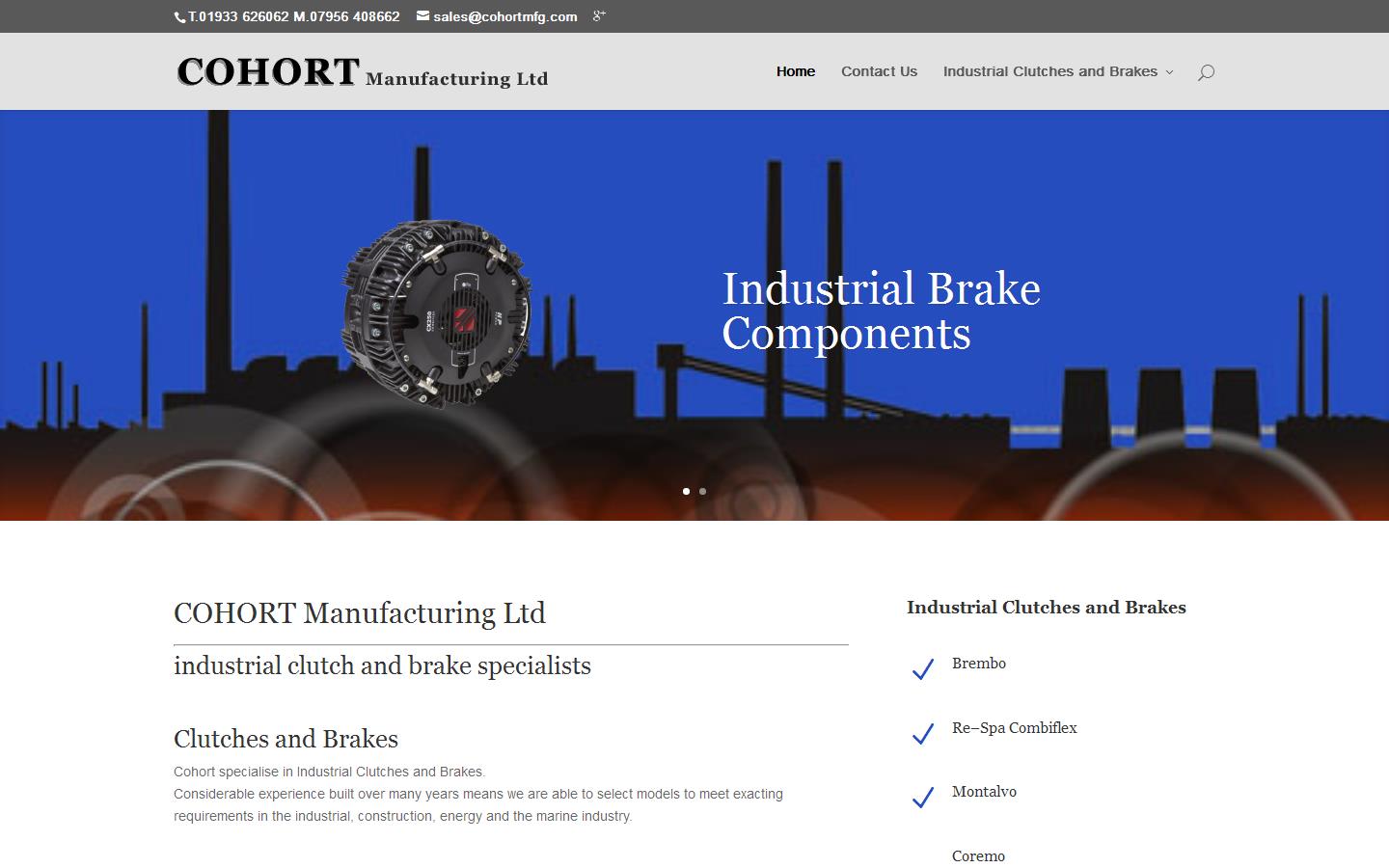 Cohort Manufacturing Ltd Website
