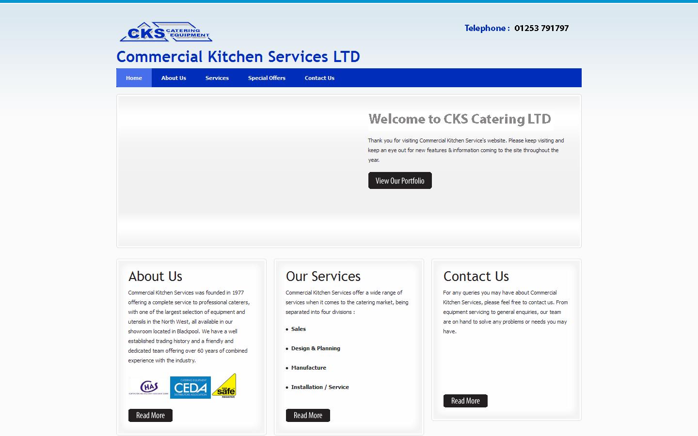 Commercial Kitchen Services Ltd Website