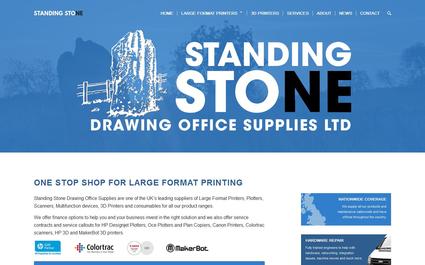 Standing Stone Drawing Office Supplies Ltd Website