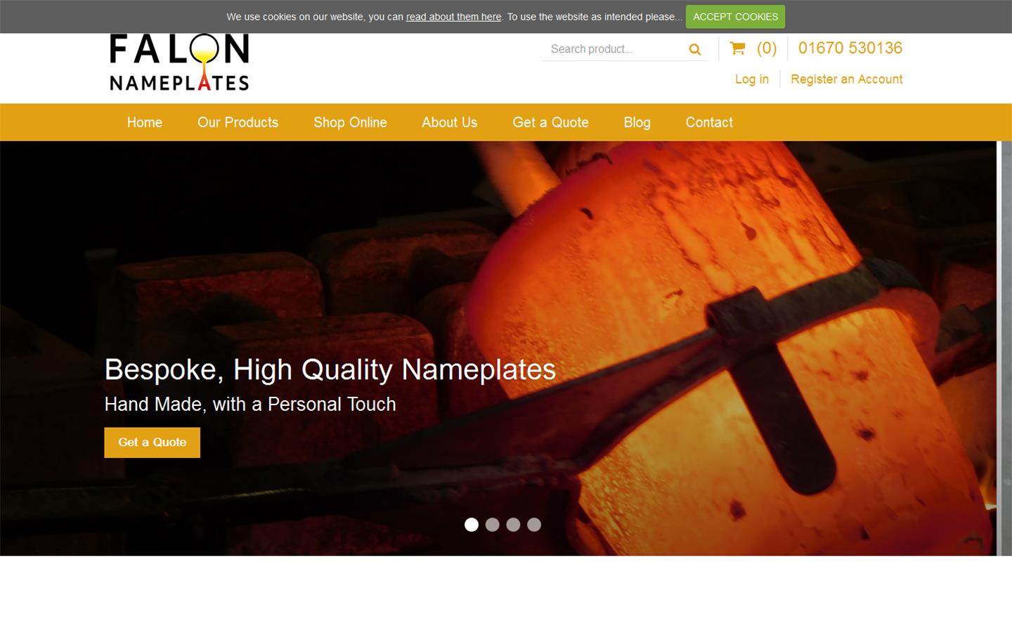 Falon Nameplates Website