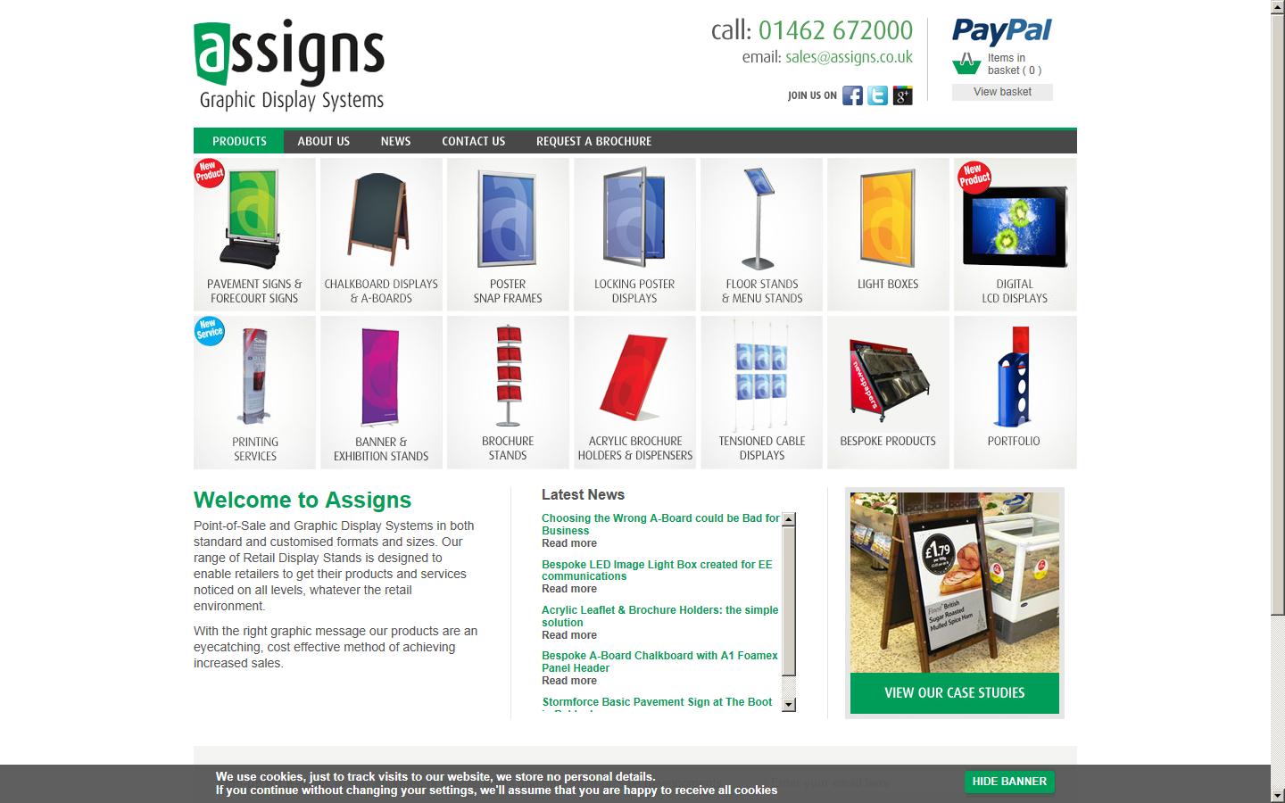 Assigns Ltd Website