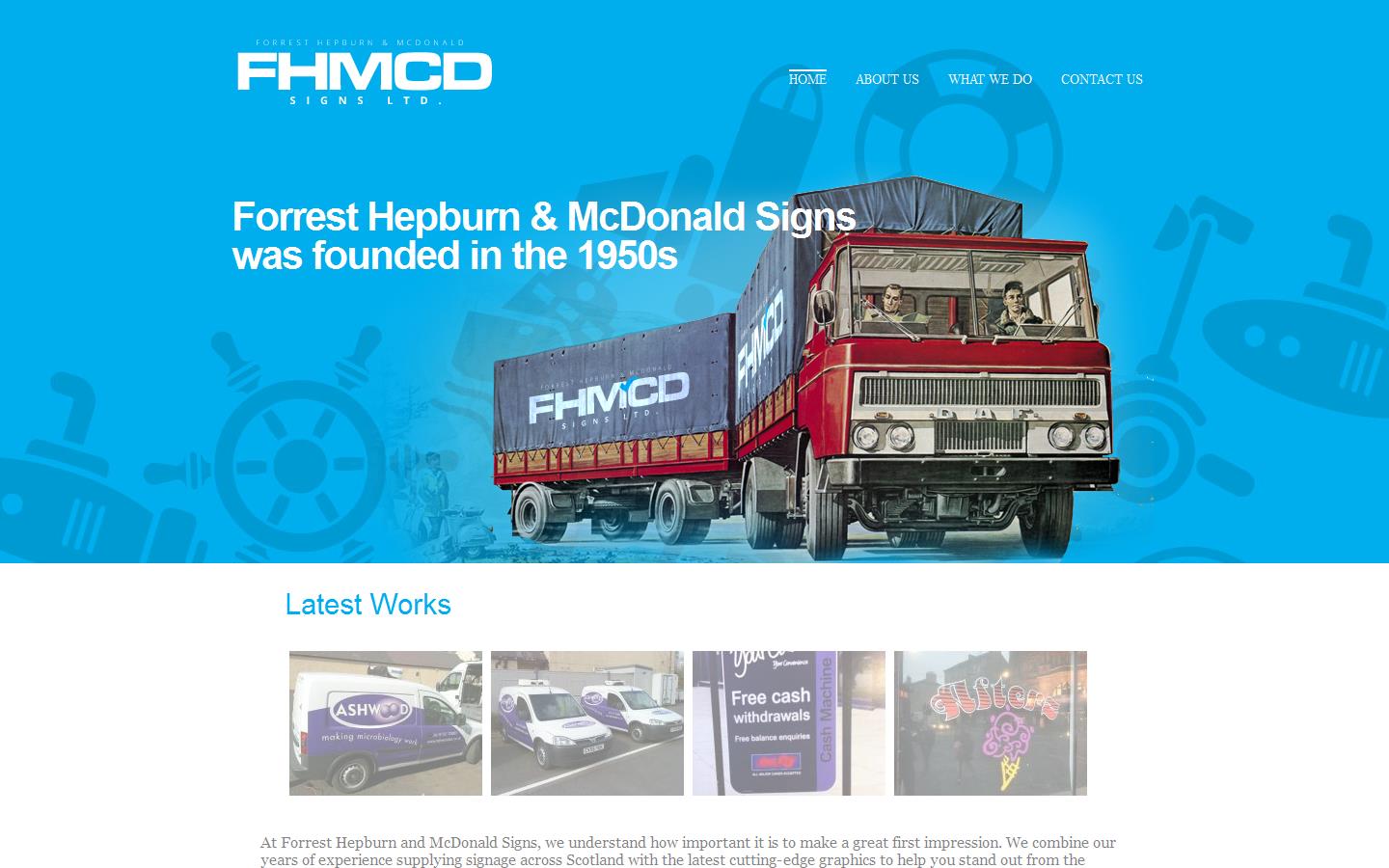 Forrest Hepburn & Macdonald Signs Ltd Website
