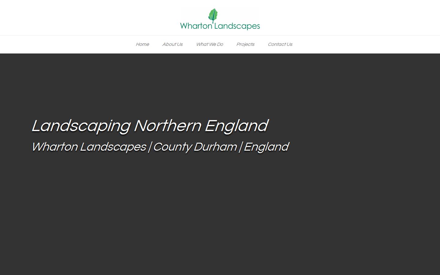 Wharton Landscapes Website