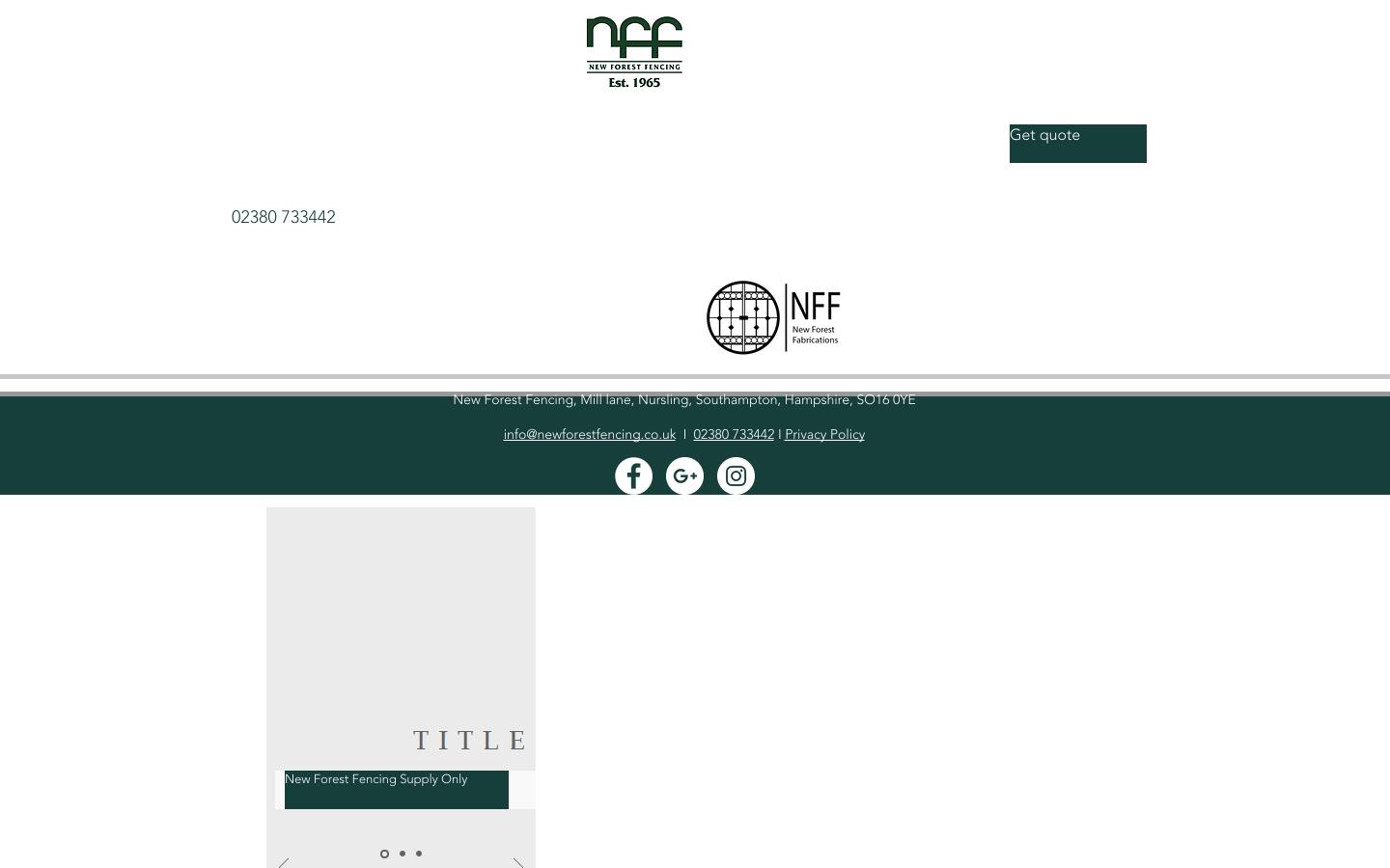 New Forest Fencing & Gates Website
