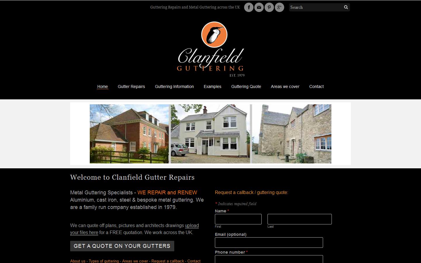 Clanfield Gutter Repairs Website