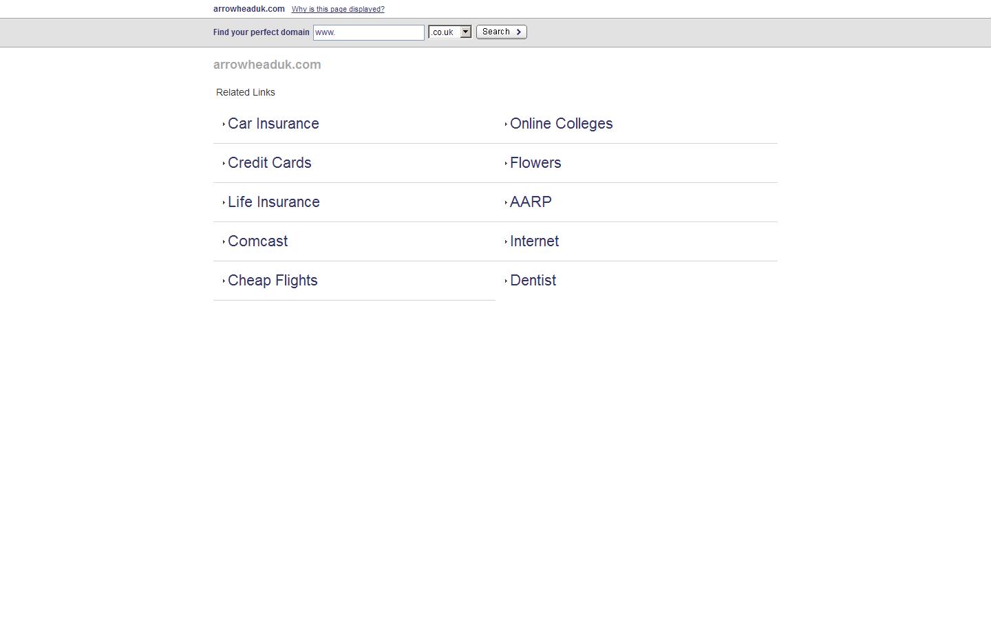 Arrowhead UK Website