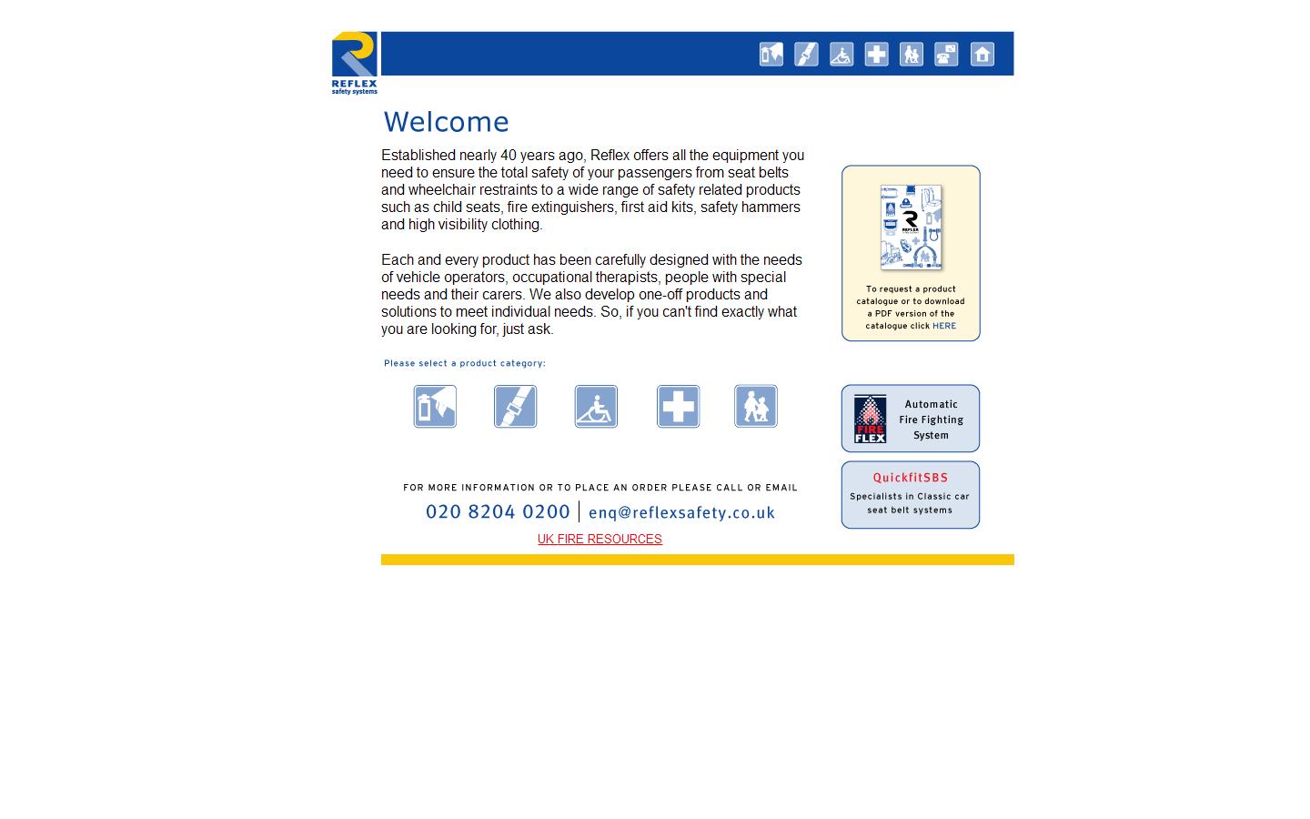 Reflex Safety Systems Website