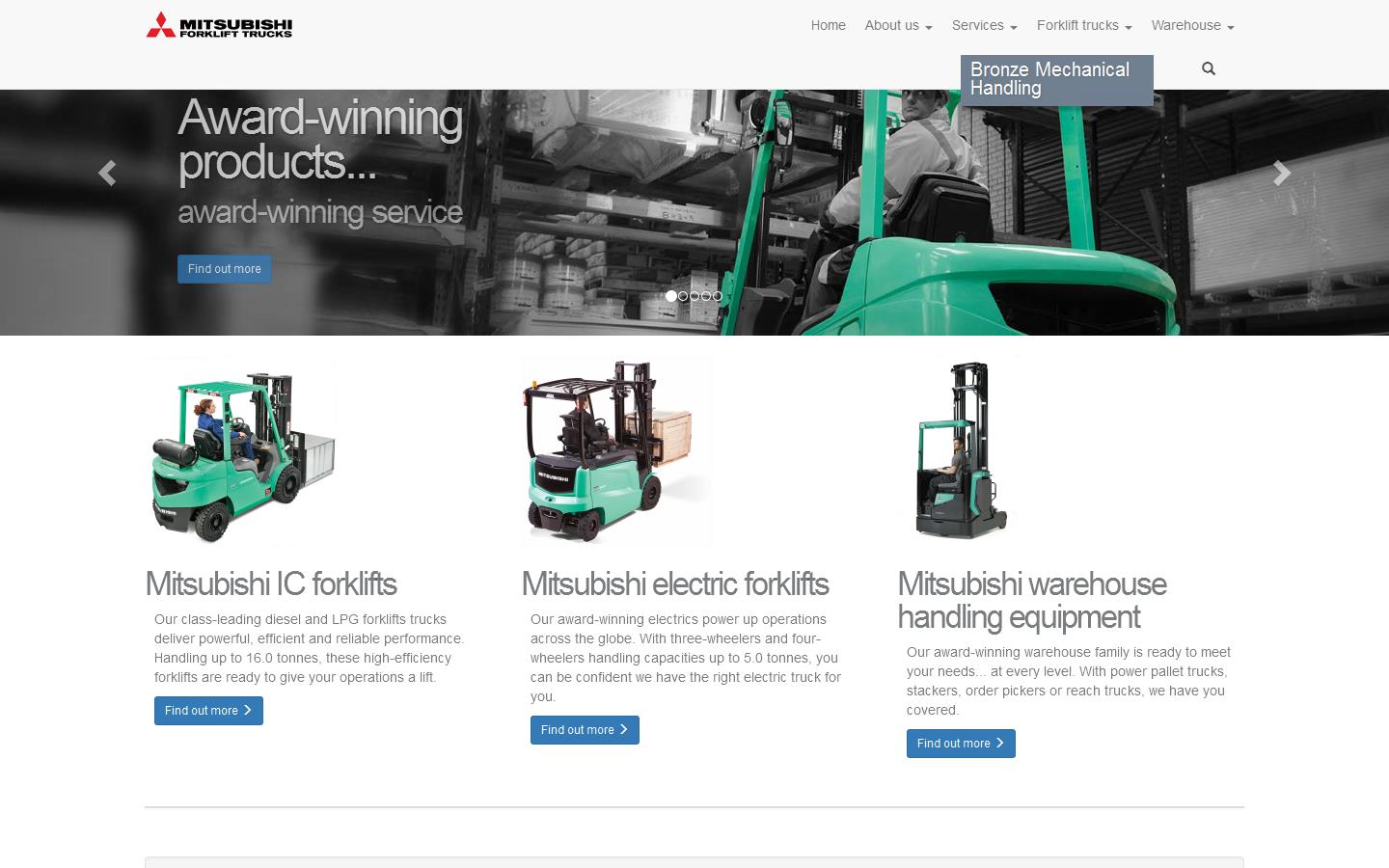 Bronze Mechanical Handling Website