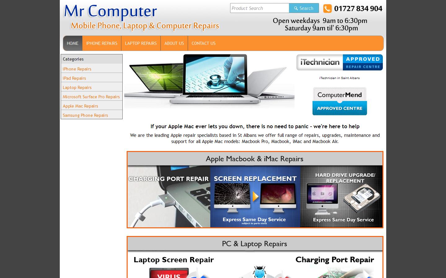 Mr Computer Website