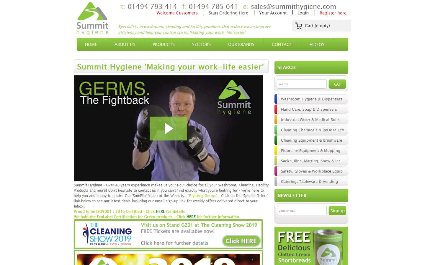 Summit Hygiene Website