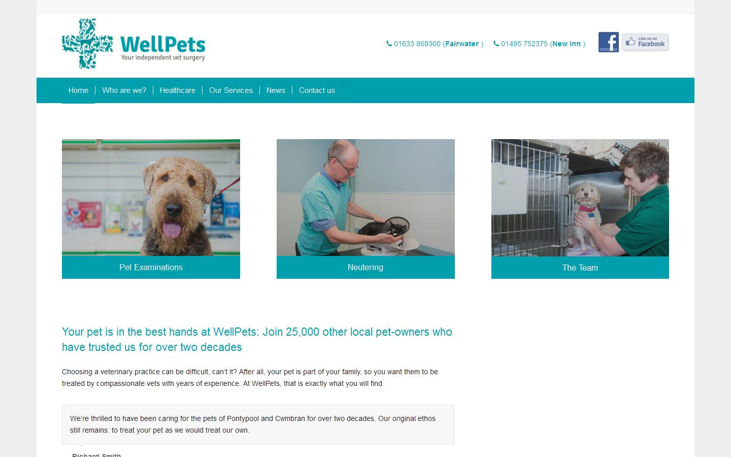 Wellpets Ltd Website
