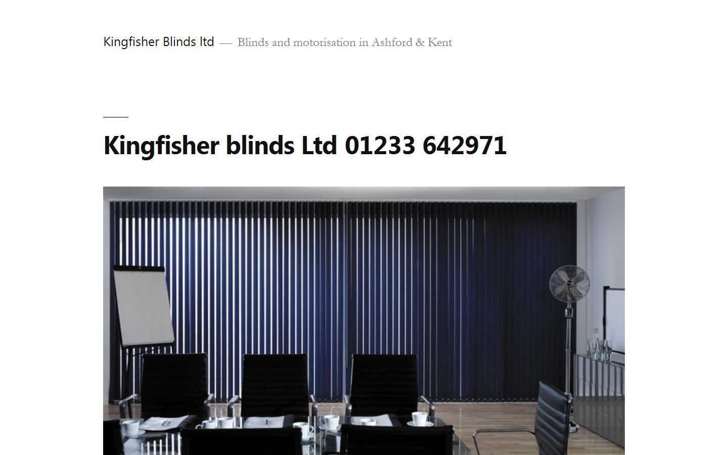 Kingfisher Blinds & Canopies Website