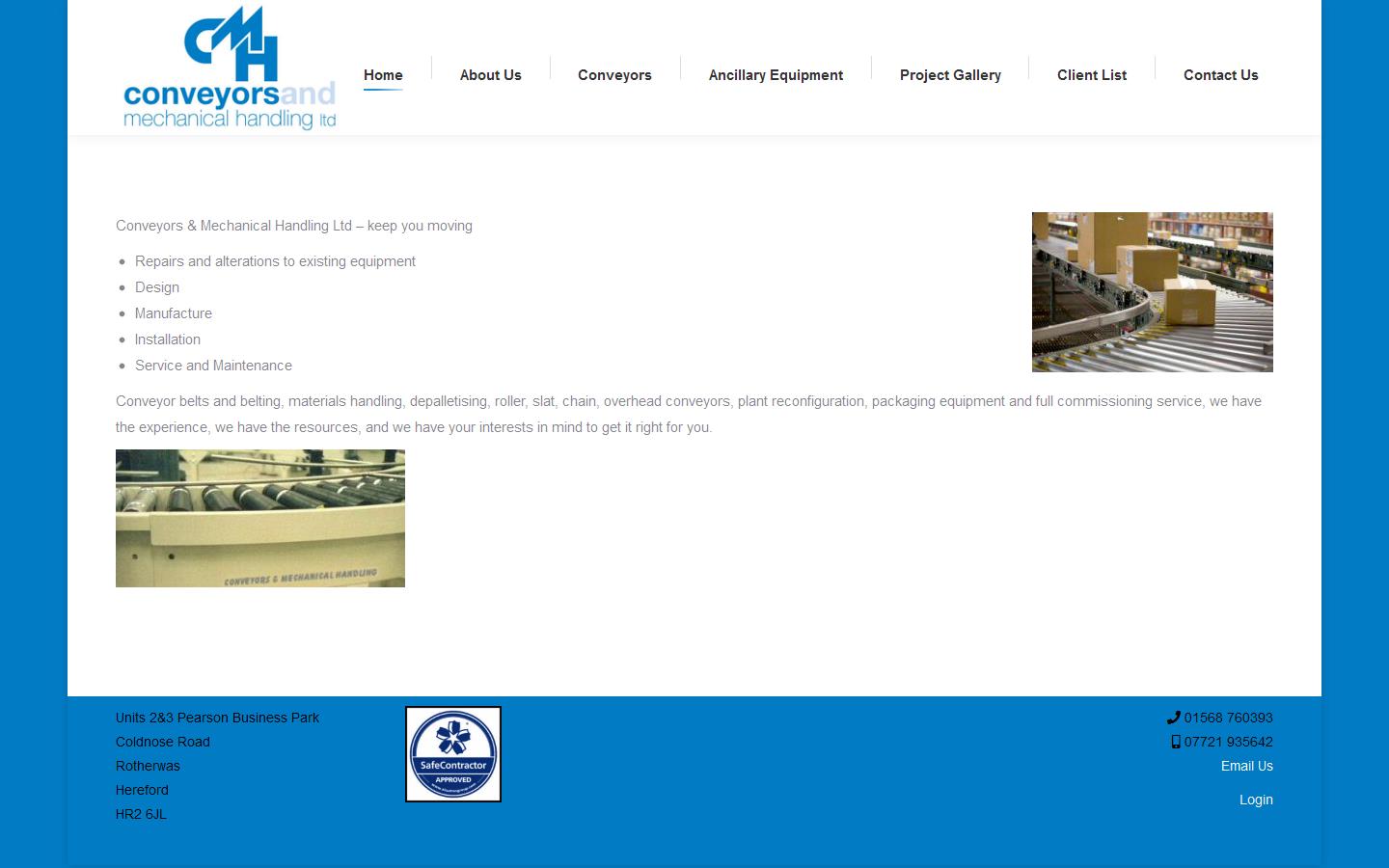 Conveyors & Mechanical Handling Ltd Website