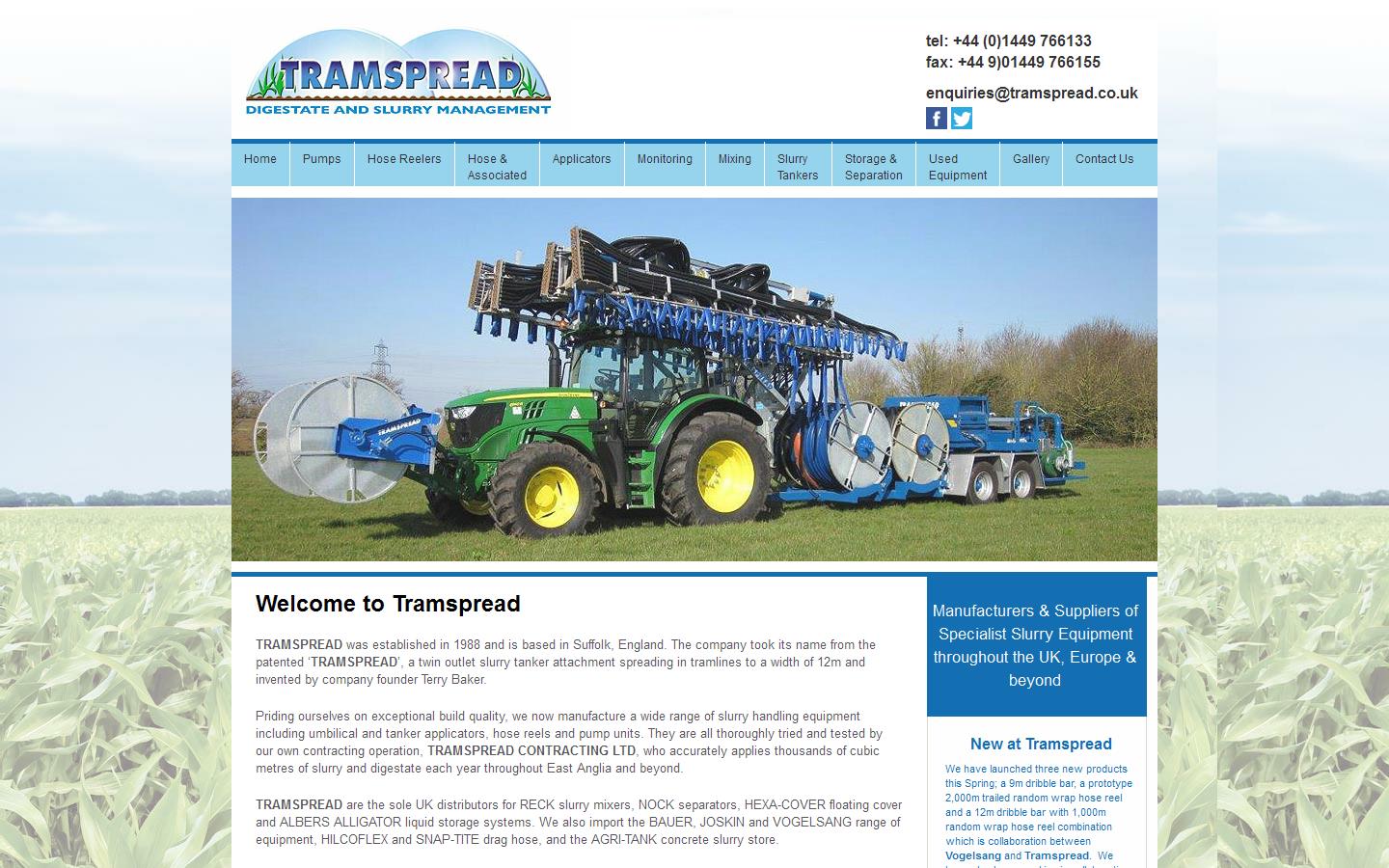 Tramspread Website
