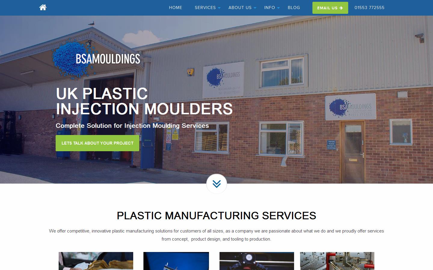 BSA Mouldings Ltd Website