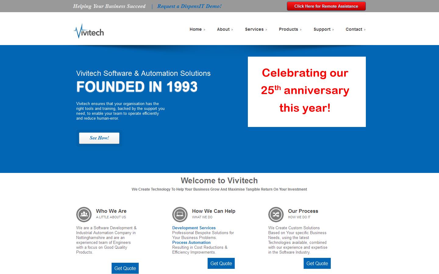 Vivitech Ltd Website