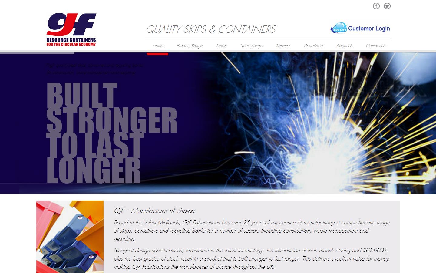 G J F Fabrications Ltd Website