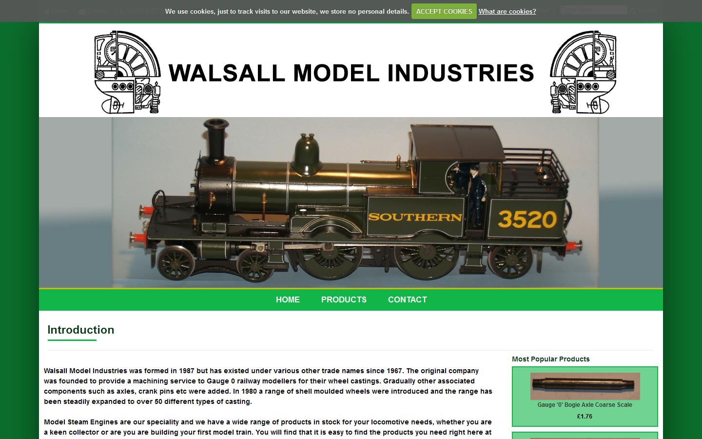 Walsall Model Industries Website