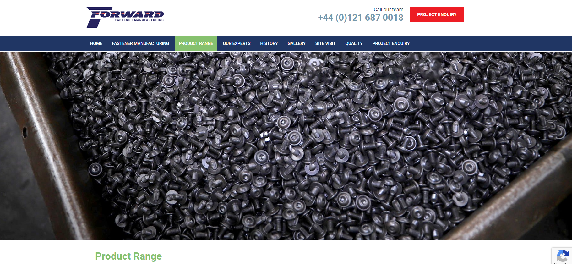 Forward Fasteners Ltd Website