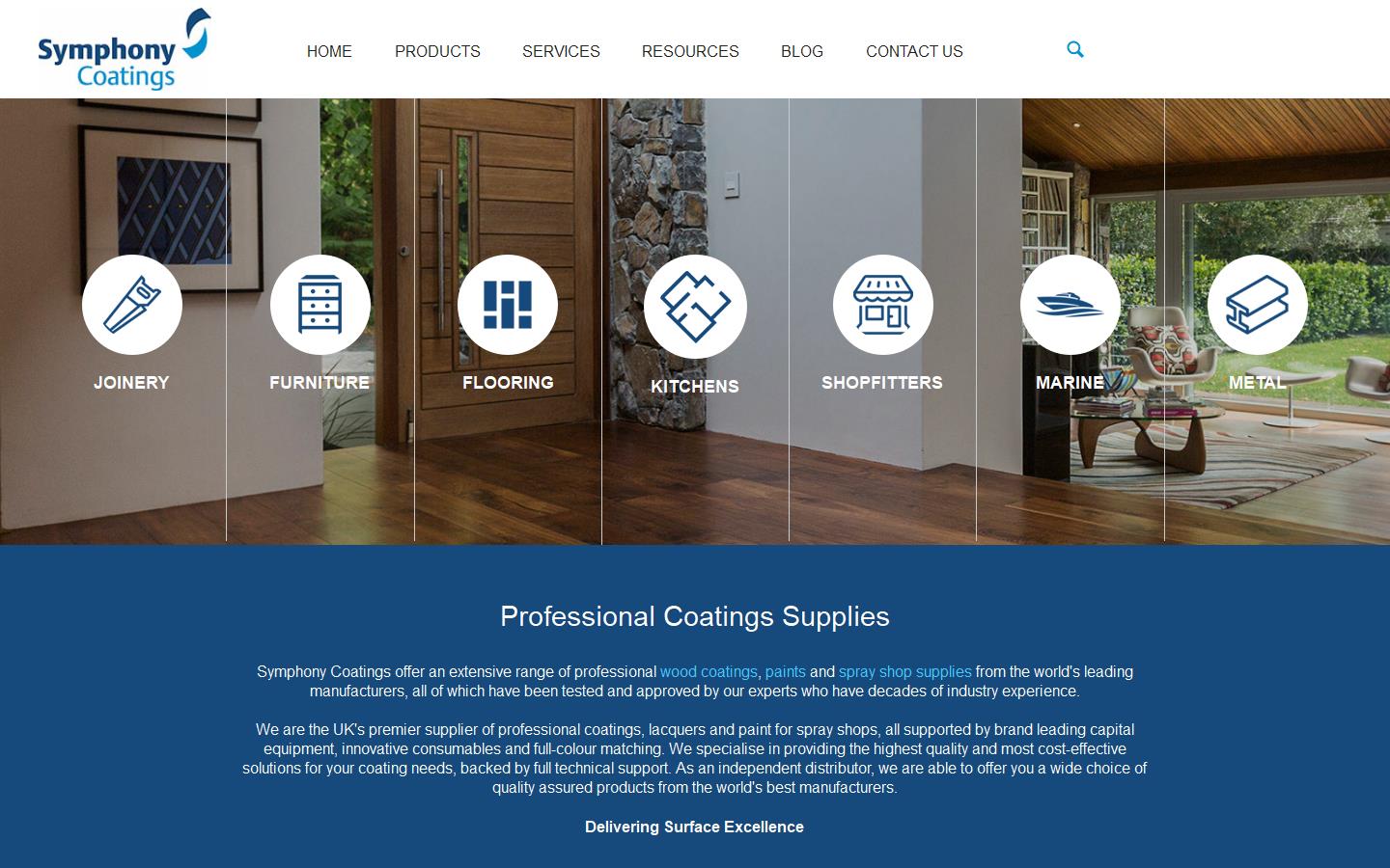 Symphony Coatings Ltd Website