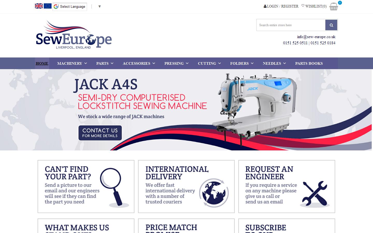 Sew Europe Website