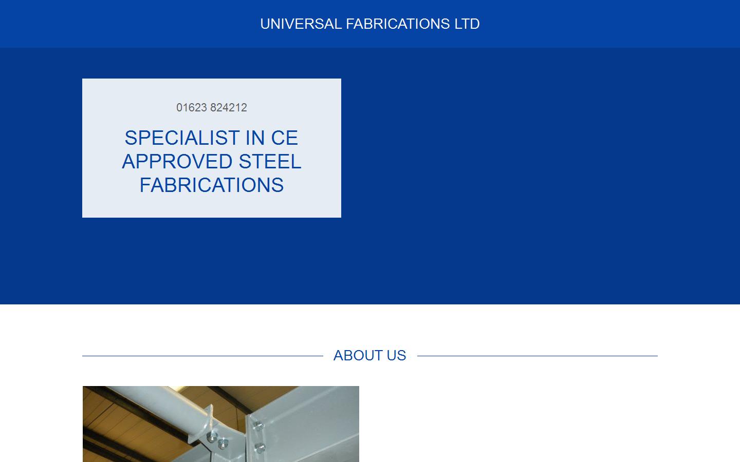 Universal Fabrications Website