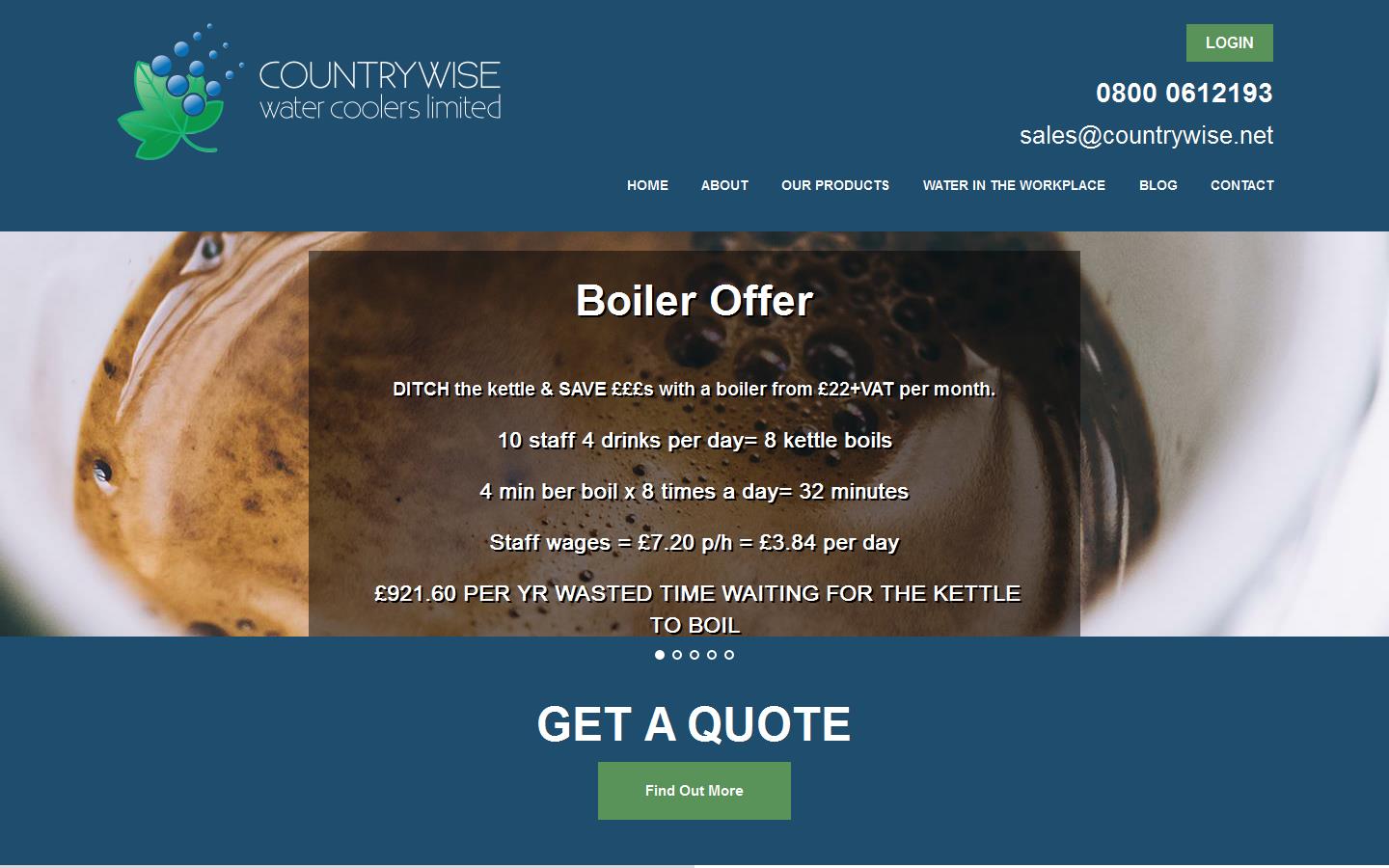 Countrywise Water Coolers Ltd Website
