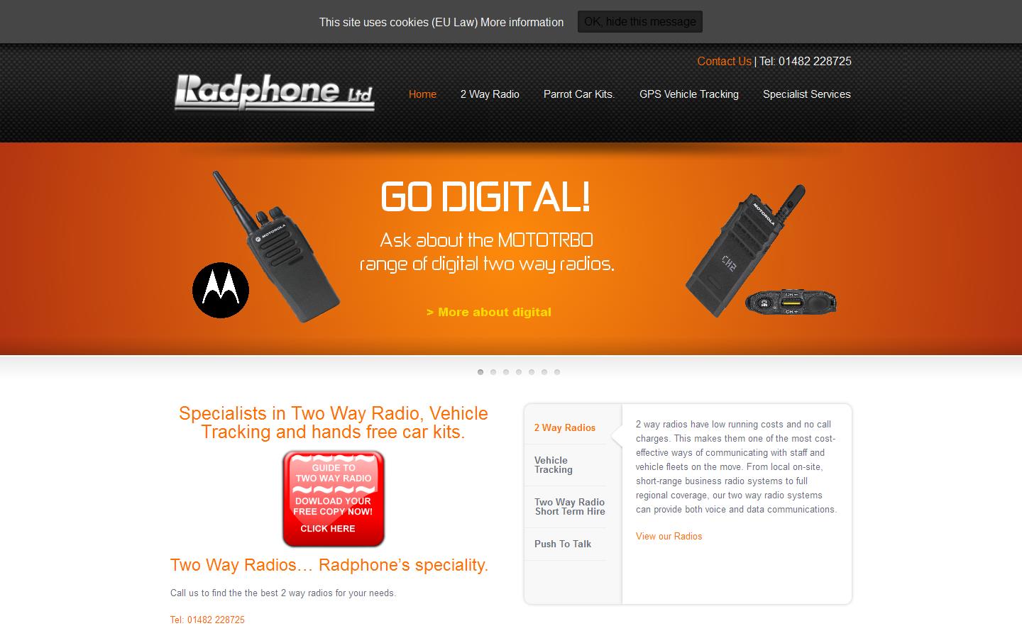 Radphone Ltd Website