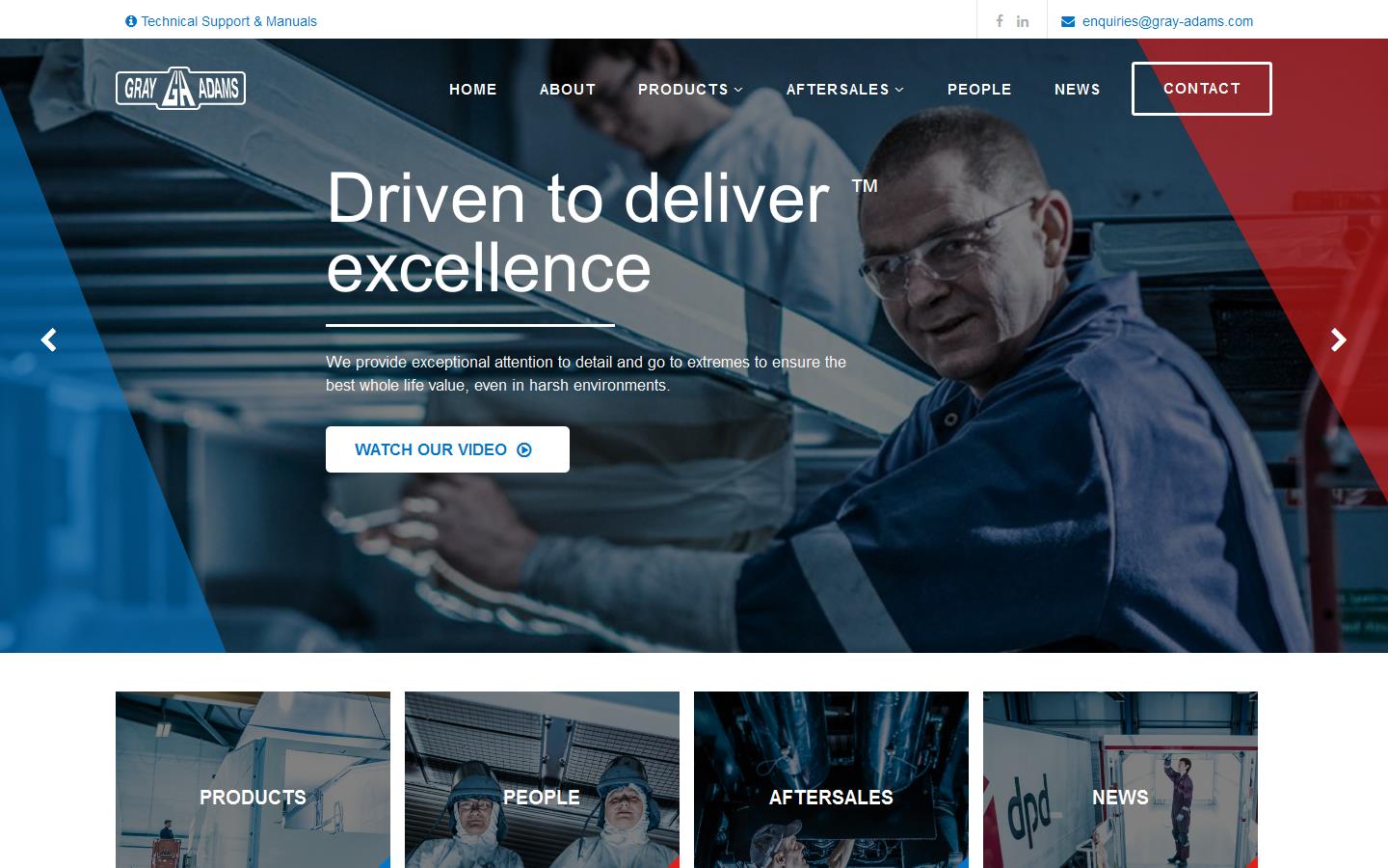 Gray & Adams Doncaster Ltd Website