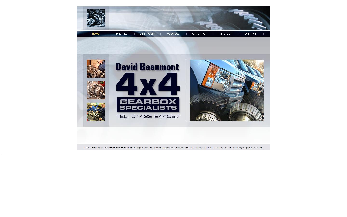 D Beaumont Gearbox Reconditioners Website