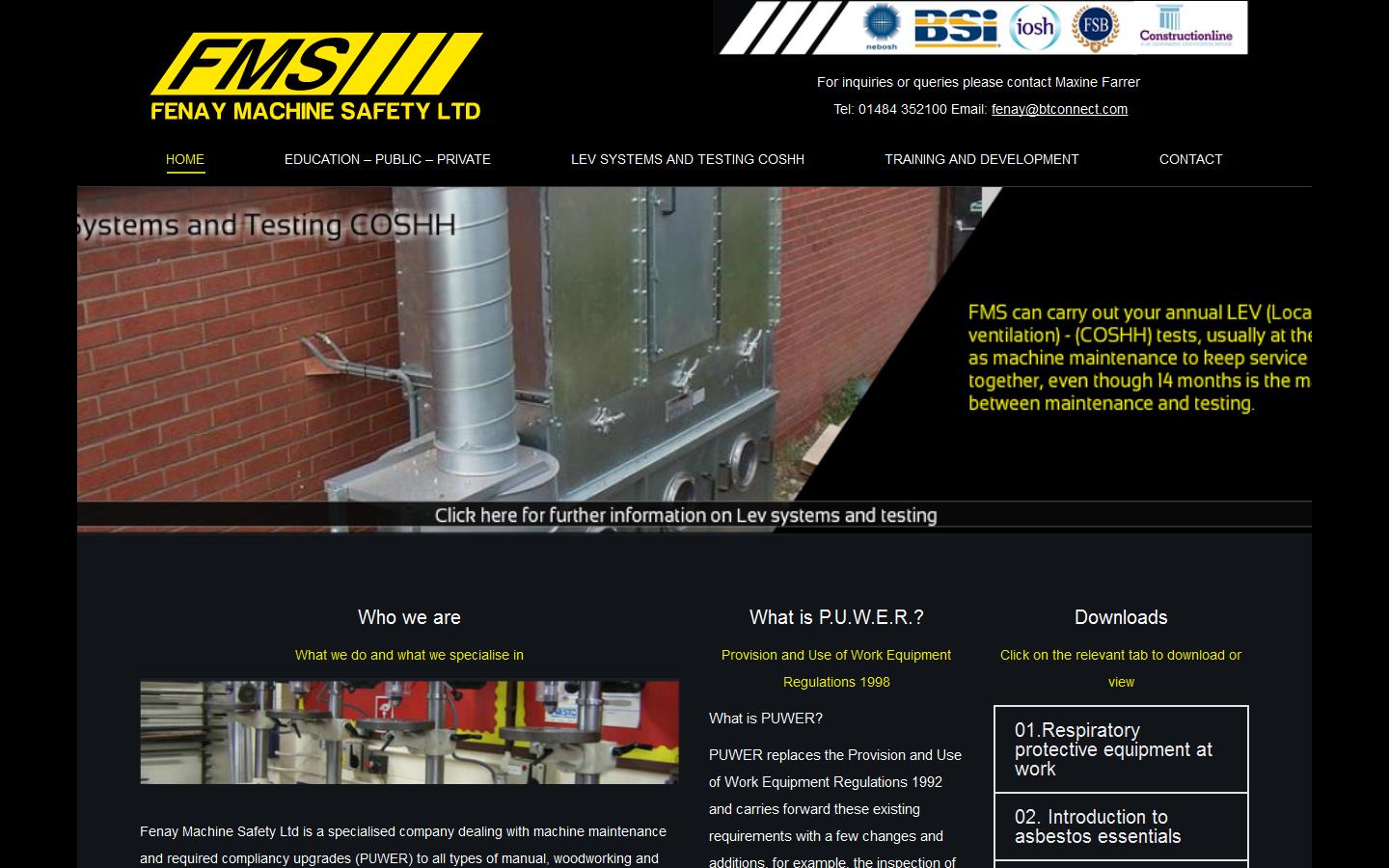 Fenay Machine Safety Ltd Website