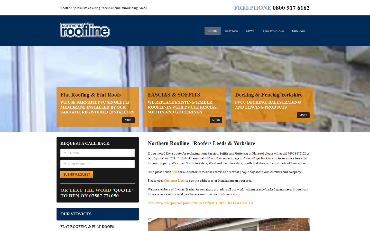 Northern Roofline Website