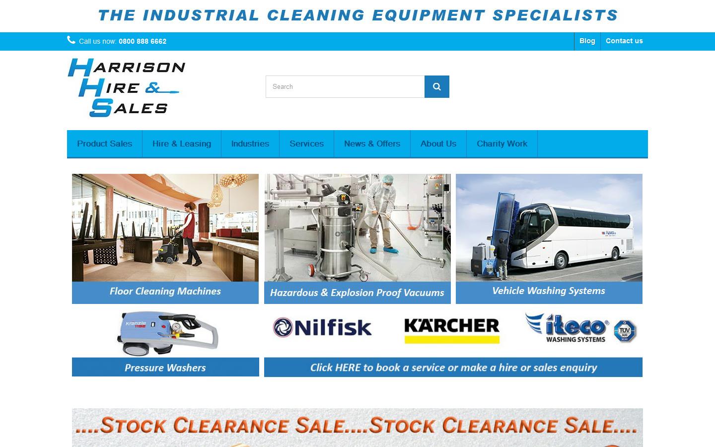 Harrison Hire & Sales Website