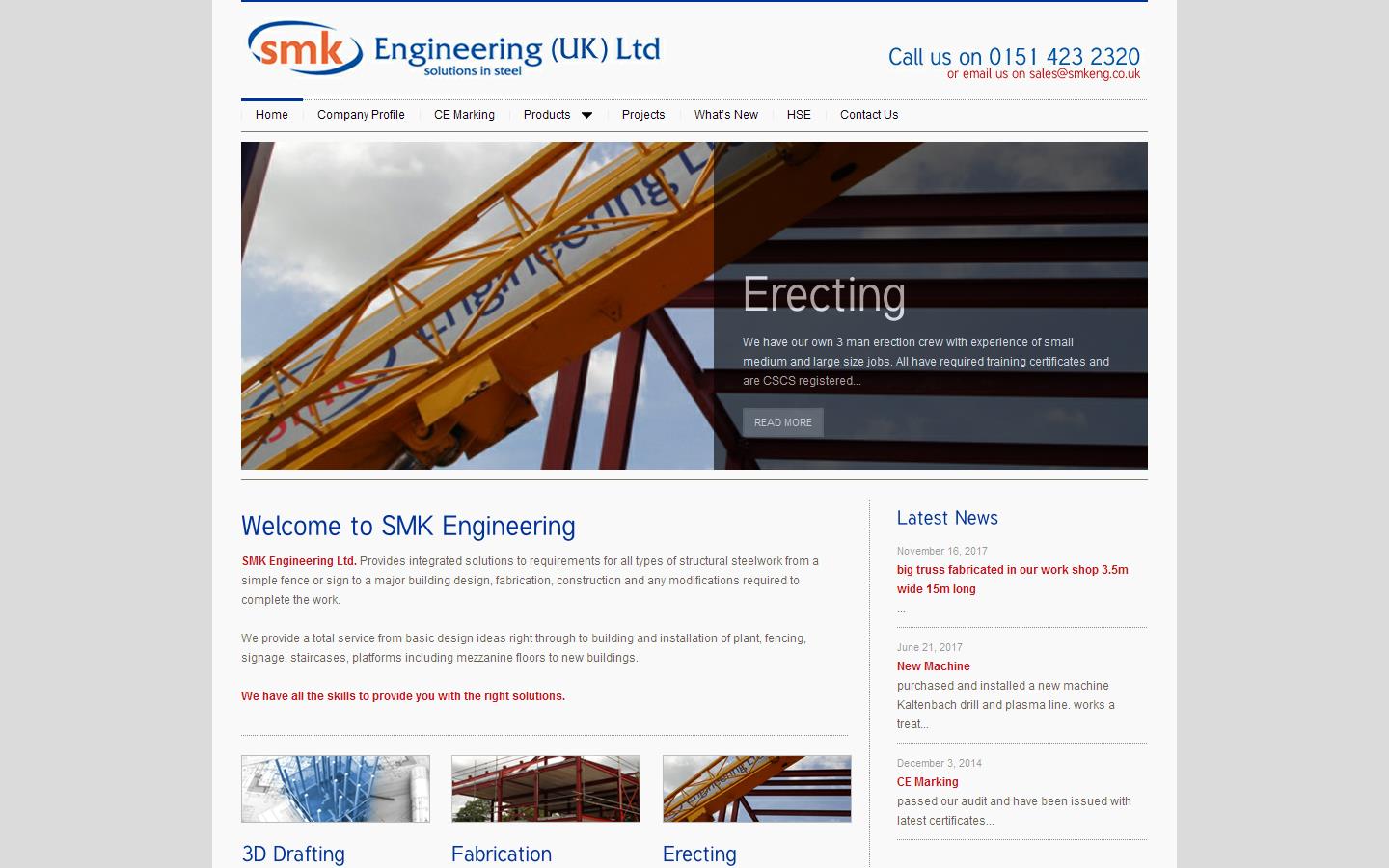 S M K Engineering UK Ltd Website