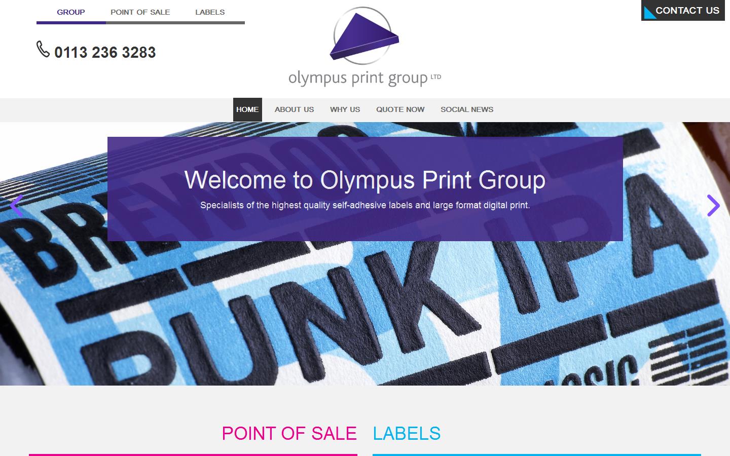 Olympus Print Group Website